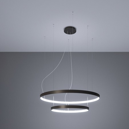 Pendant lamp LED Rio Black (80W)