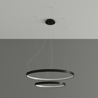 Pendant lamp LED Rio Black (80W)