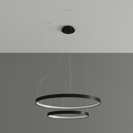Pendant lamp LED Rio Black (80W)