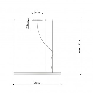 Rio Oro LED-Deckenleuchte (50W) II