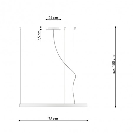 Rio Oro LED-Deckenleuchte (50W) II