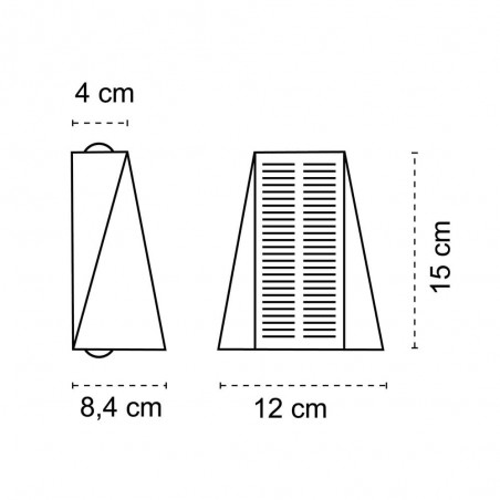 Solar LED outdoor wall lamp Taner 3000K
