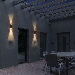 Solar LED outdoor wall lamp Taner 4000K