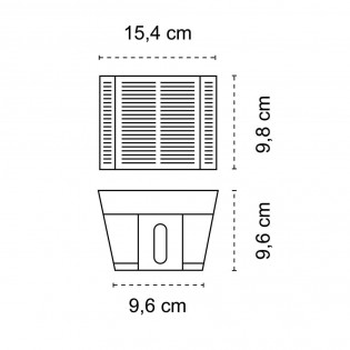 Solar LED wall lamp with sensor Alero 3000K (2.7W)
