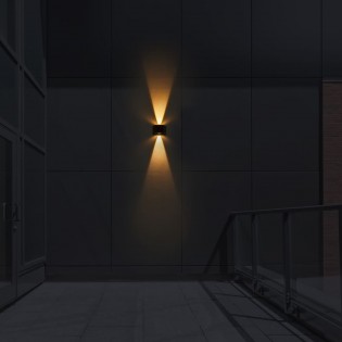 Solar LED wall lamp with sensor Alero 4000K (2.7W)