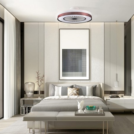 LED-Deckenventilator Landa Braun Dim CCT (40W)