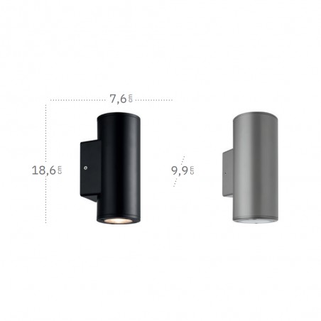 Aplique de exterior Yopol (2 Luces)