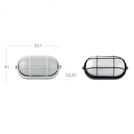 Outdoor wall lamp Apus Oval