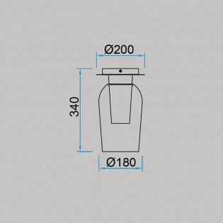 Plafón de techo Nora Madera