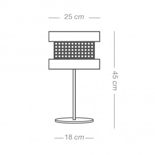 Table Lamp Takasi Wood Black