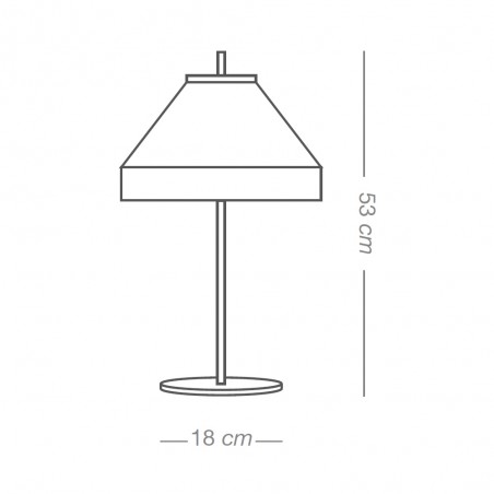 Bedside Table Lamp Aneris Blue