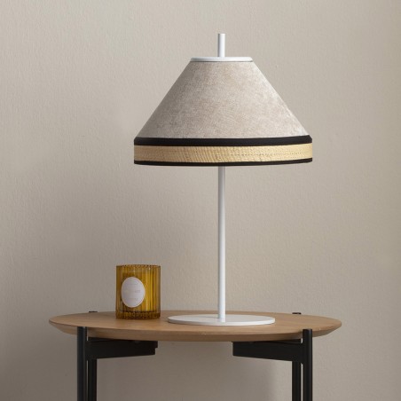 Bedside Table Lamp Aneris Beige