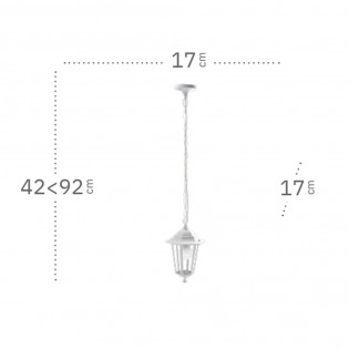 Outdoor pendant lamp Auriga