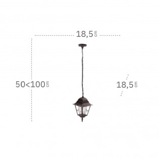 Outdoor pendant lamp Bootes