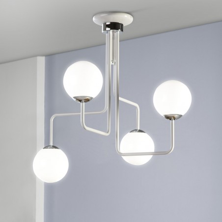 Ceiling Lamp Moteo White (4 lights)