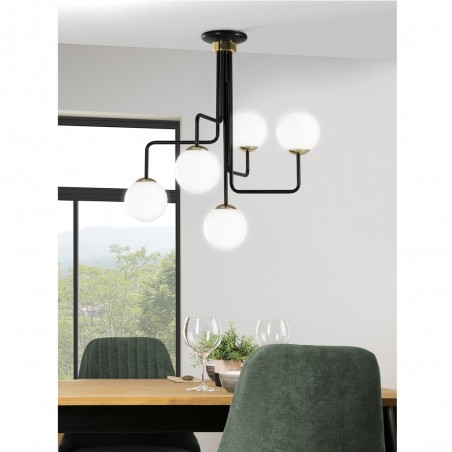 Ceiling Lamp Moteo Black (5 lights)