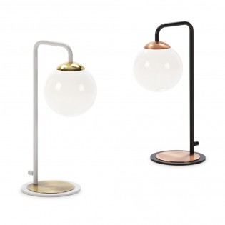 Lámpara de mesa Moteo Blanco+Oro