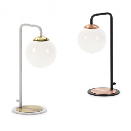 Lámpara de mesa Moteo Blanco+Oro