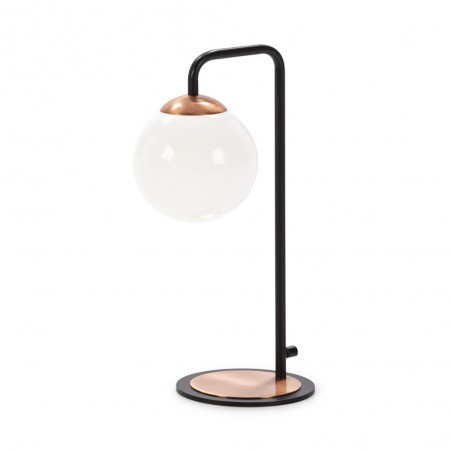 Lámpara de mesa Moteo Negro+Cobre