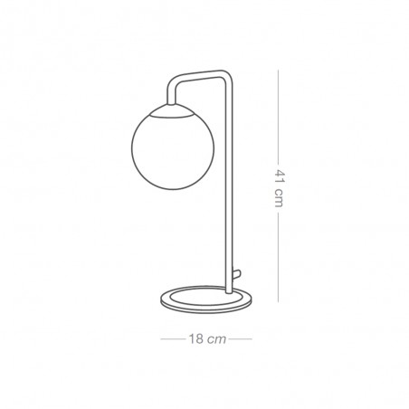 Table Lamp Moteo Black-Copper