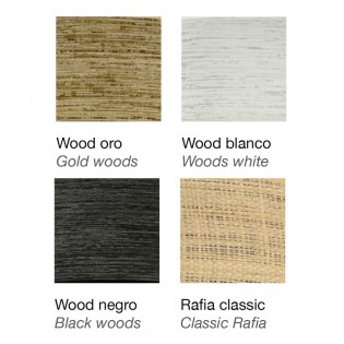 Lámpara de pie Wood Negro