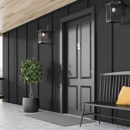 APLIQUE PARED RONDA 1XE27-60W IP23 NEGRO