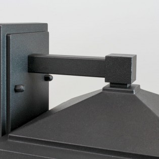 APLIQUE PARED RONDA 1XE27-60W IP23 NEGRO