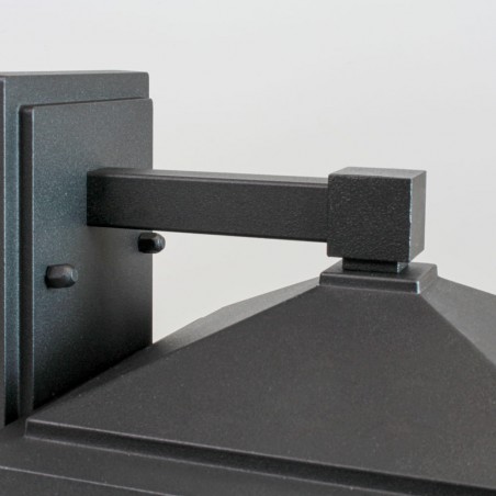 APLIQUE PARED RONDA 1XE27-60W IP23 NEGRO