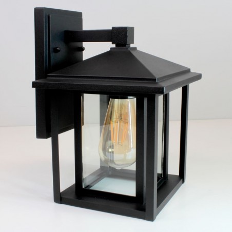 APLIQUE PARED RONDA 1XE27-60W IP23 NEGRO