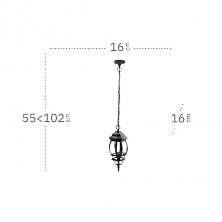 Outdoor pendant lamp Caelum