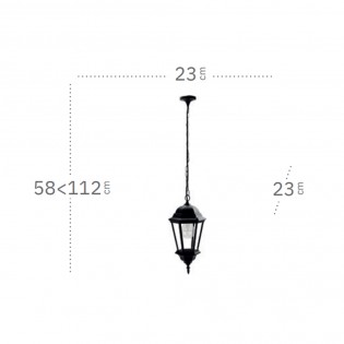 Lámpara colgante exterior Regulus