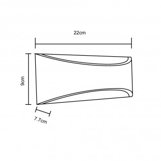 Outdoor LED Wall Lamp View (6W)
