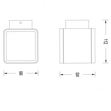 Outdoor LED Wall Lamp Antop (2x6W)