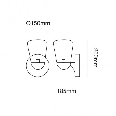 Outdoor LED Wall Lamp Nera