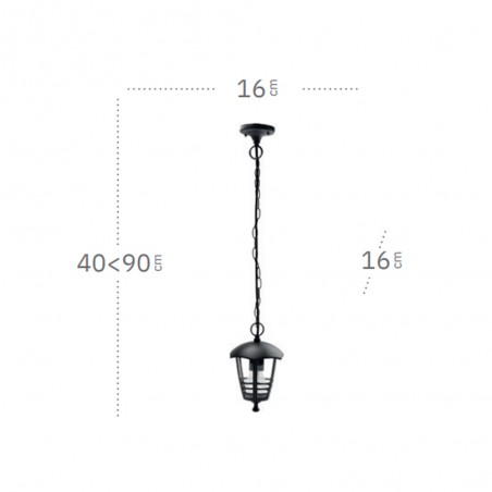 Outdoor pendant lamp Alnilan