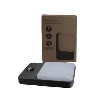 Aplique IP54 Sun led 8W con sensor