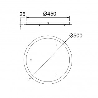 Florón para lámparas de techo (3 lámparas)
