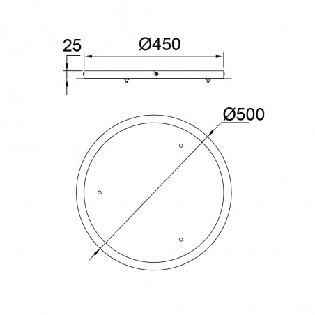 Florón para lámparas de techo (3 lámparas)