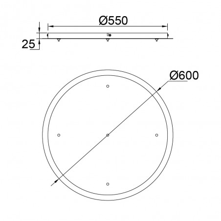 Florón para lámparas de techo (5 lámparas)