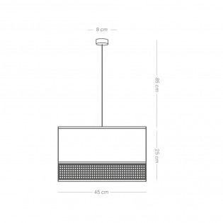 Pendant Lamp Falenea Grey