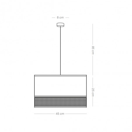 Pendant Lamp Falenea Grey