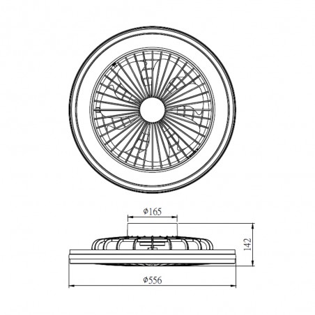 Ventilador LED Gamer RGB CCT Dimmable (60W)