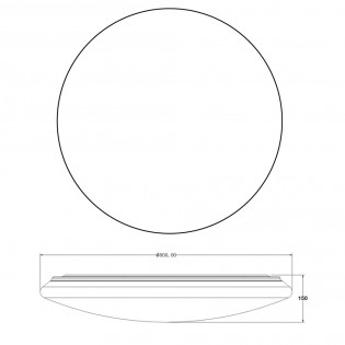 LED Ceiling Flush Light Sever CCT Dimmable (100W)