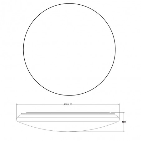 LED Ceiling Flush Light Sever CCT Dimmable (100W)
