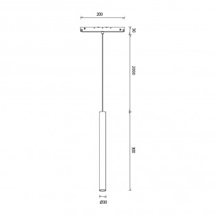 Foco LED para carril magnético Magneto (5W)