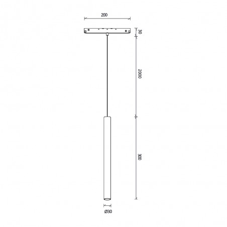 Foco LED para carril magnético Magneto (5W)
