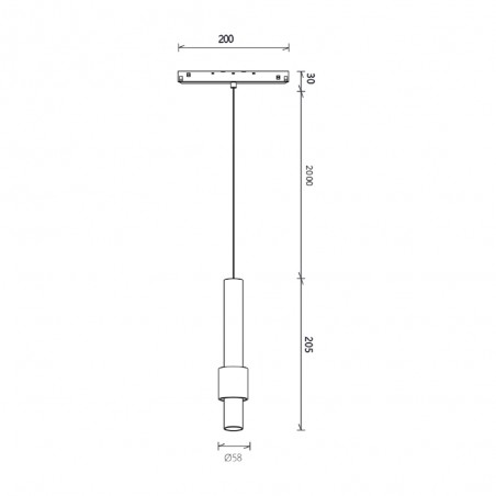 Foco LED para carril magnético Magneto (7W)