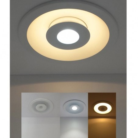 Rundes LED-Einbauauge (7+7W)