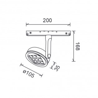 Foco LED magnético Magneto (20W)