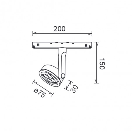 Foco LED magnético Magneto (10W)